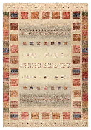 Gabbeh Teppich - Loribaft Indus - 302 x 206 cm - mehrfarbig