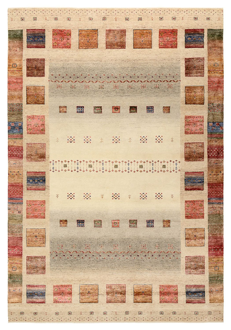 Gabbeh Teppich - Loribaft Indus - 302 x 206 cm - mehrfarbig