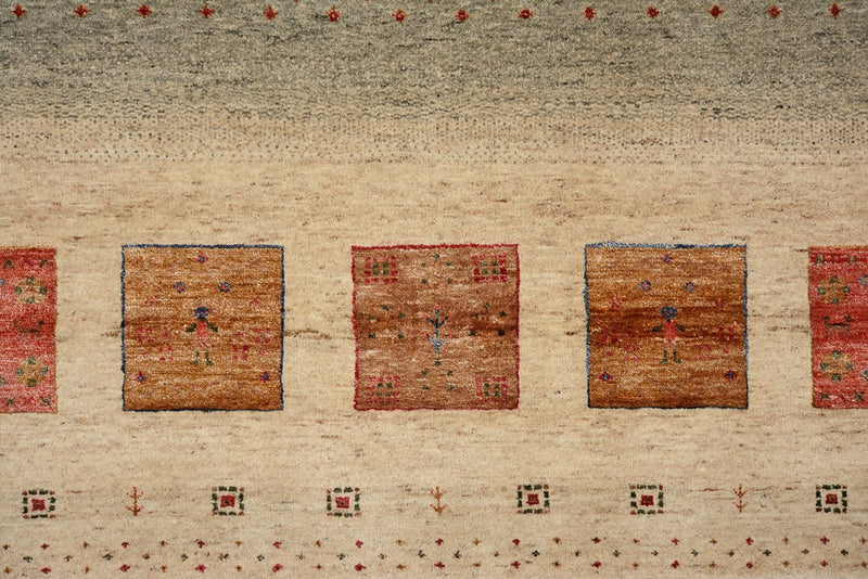Gabbeh Teppich - Loribaft Indus - 302 x 206 cm - mehrfarbig