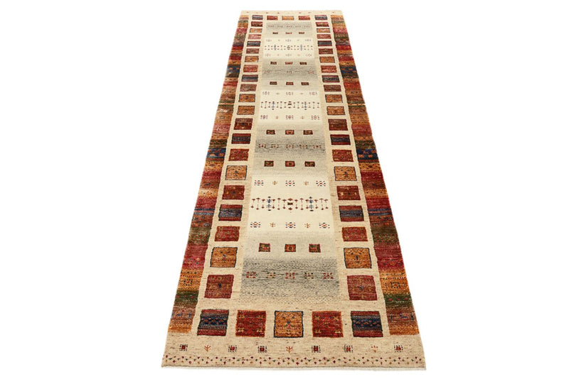 Läufer Gabbeh - Loribaft Indus - 298 x 84 cm - mehrfarbig