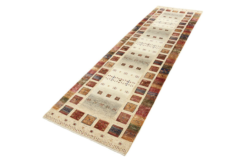 Läufer Gabbeh - Loribaft Indus - 298 x 84 cm - mehrfarbig