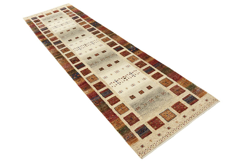 Läufer Gabbeh - Loribaft Indus - 298 x 84 cm - mehrfarbig