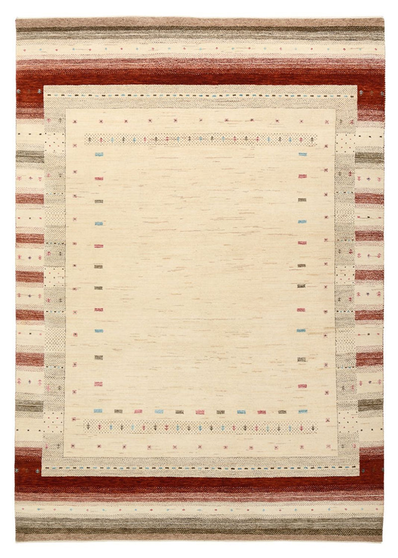 Gabbeh Teppich - Loribaft Indus - 243 x 171 cm - hellbeige