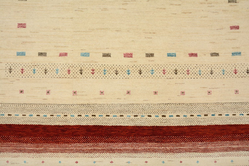 Gabbeh Teppich - Loribaft Indus - 243 x 171 cm - hellbeige