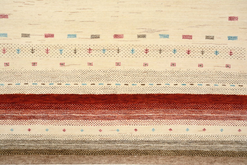 Gabbeh Teppich - Loribaft Indus - 194 x 154 cm - hellbeige