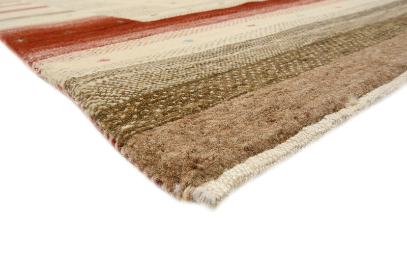 Gabbeh Teppich - Loribaft Indus - 300 x 254 cm - hellbeige