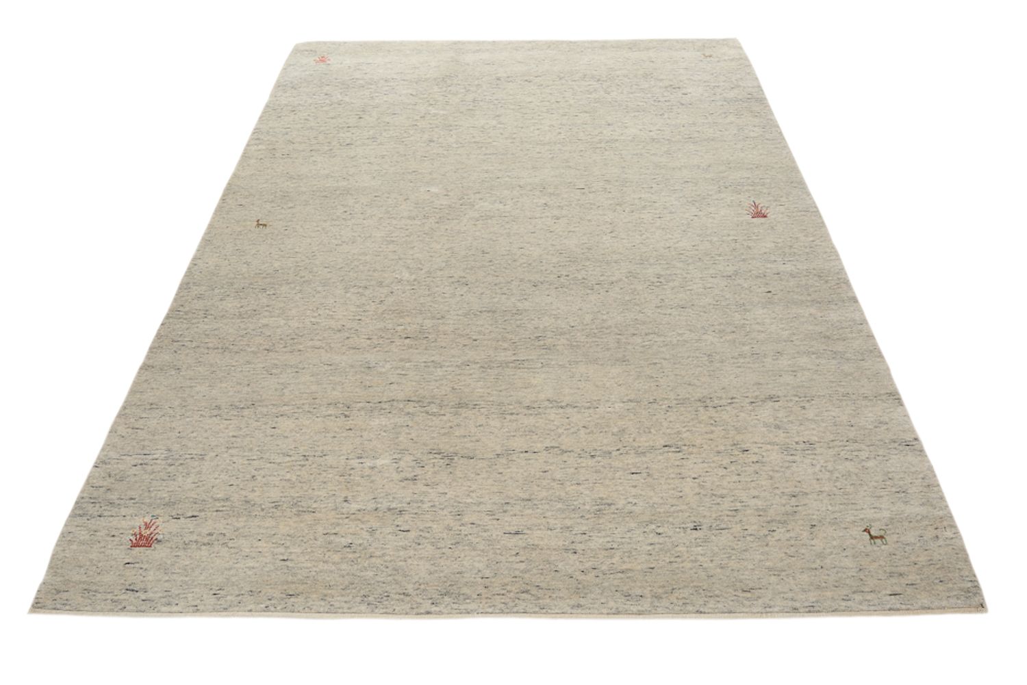 Gabbeh Teppich - Loribaft Indus - 238 x 175 cm - hellbeige