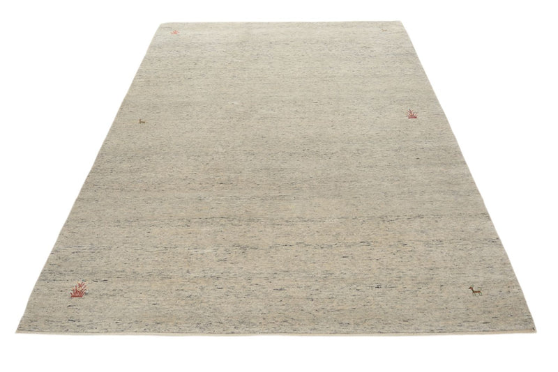 Gabbeh Teppich - Loribaft Indus - 238 x 175 cm - hellbeige