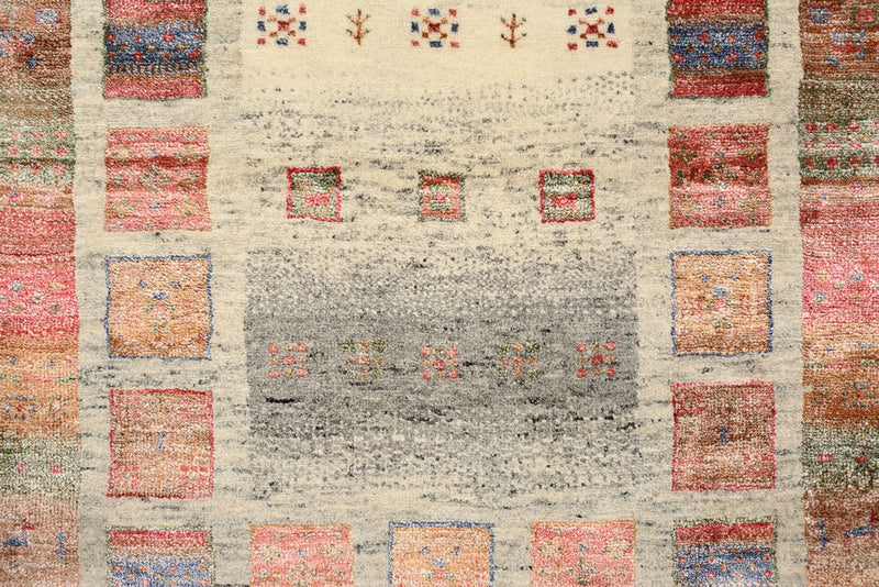 Gabbeh Teppich - Loribaft Indus - 142 x 76 cm - mehrfarbig