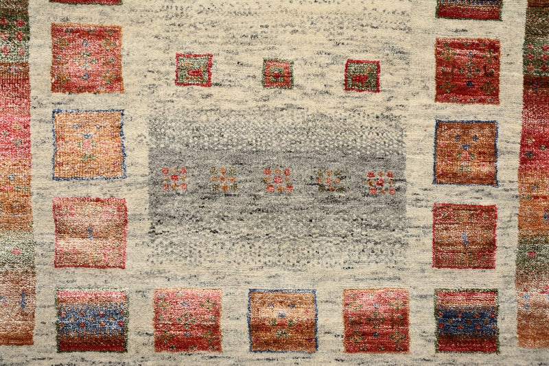 Gabbeh Teppich - Loribaft Indus - 141 x 76 cm - mehrfarbig