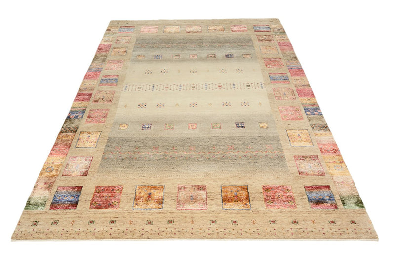 Gabbeh Teppich - Loribaft Indus - 244 x 172 cm - mehrfarbig
