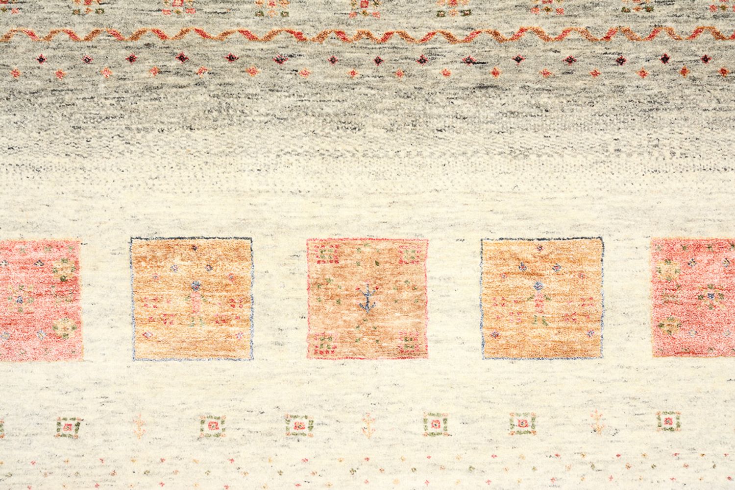 Gabbeh Teppich - Loribaft Indus - 302 x 206 cm - mehrfarbig