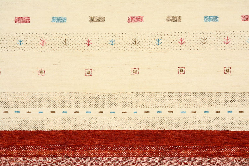 Gabbeh Teppich - Loribaft Indus - 356 x 255 cm - hellbeige