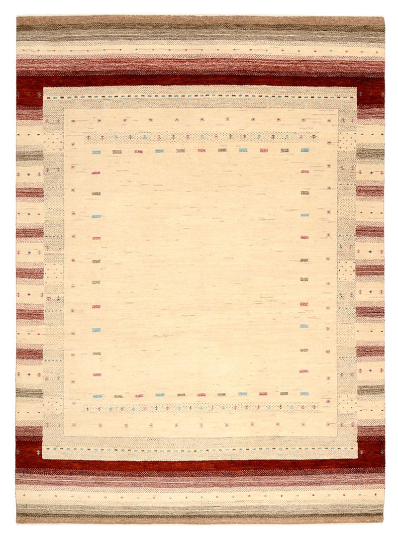 Gabbeh Teppich - Loribaft Indus - 238 x 174 cm - hellbeige