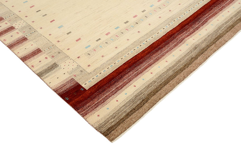 Gabbeh Teppich - Loribaft Indus - 240 x 175 cm - hellbeige