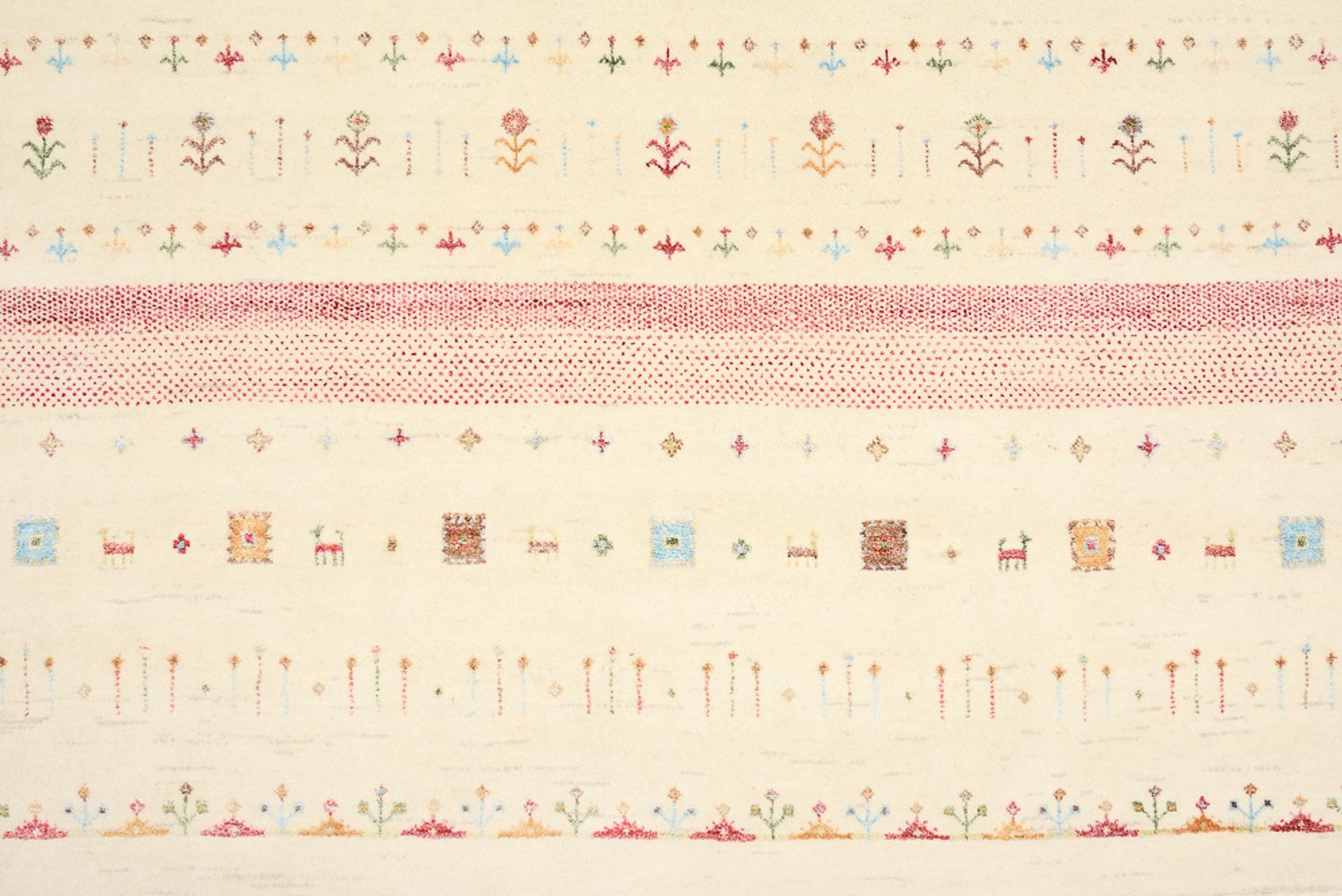 Gabbeh Teppich - Loribaft Indus - 304 x 200 cm - mehrfarbig