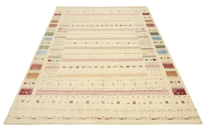 Gabbeh Teppich - Loribaft Indus - 246 x 171 cm - mehrfarbig
