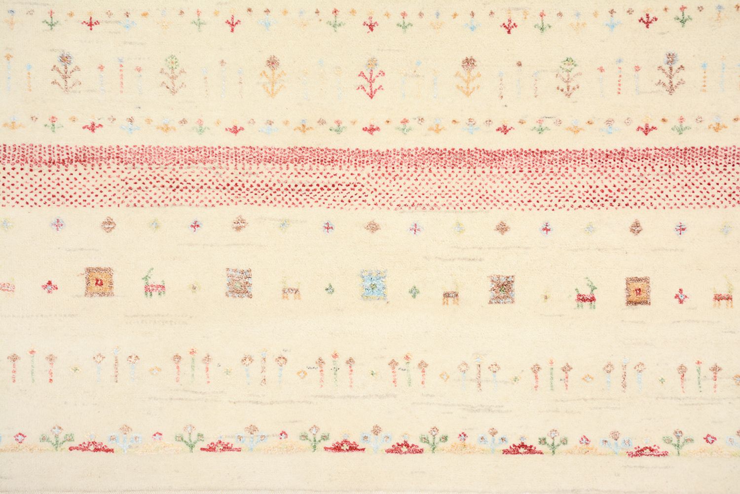 Gabbeh Teppich - Loribaft Indus - 246 x 171 cm - mehrfarbig