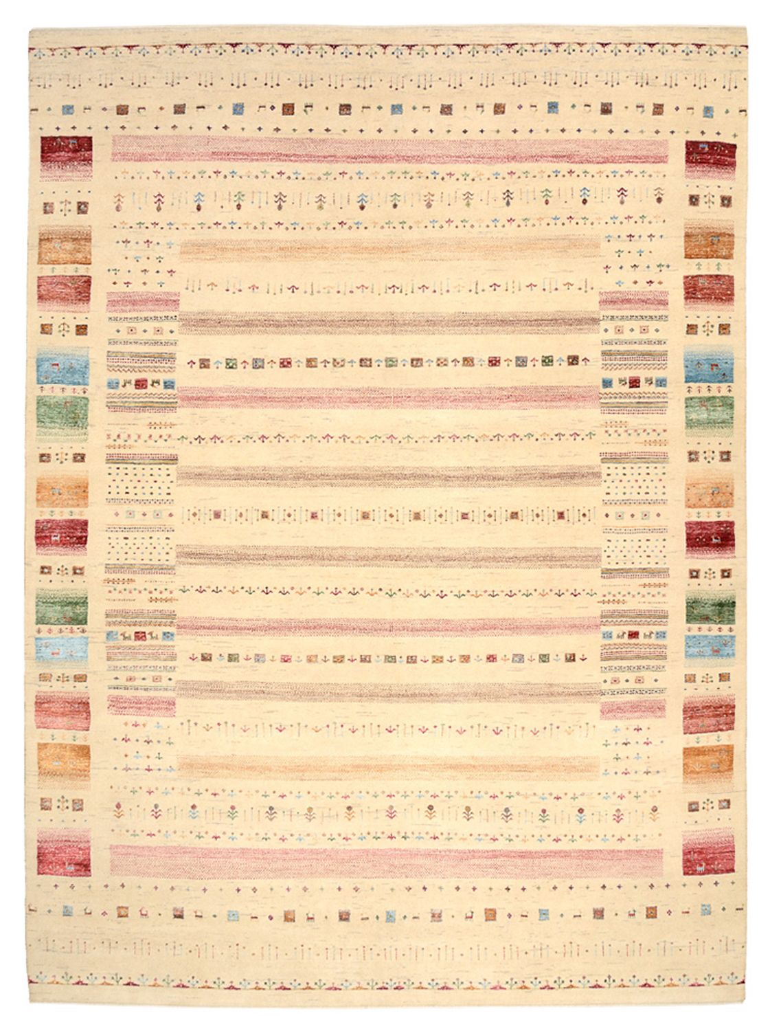 Gabbeh Teppich - Loribaft Indus - 335 x 248 cm - mehrfarbig
