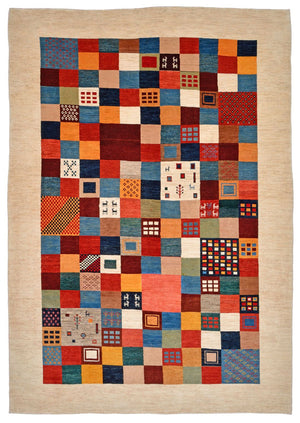 Gabbeh Teppich - Loribaft Perser 327 x 224 cm - mehrfarbig