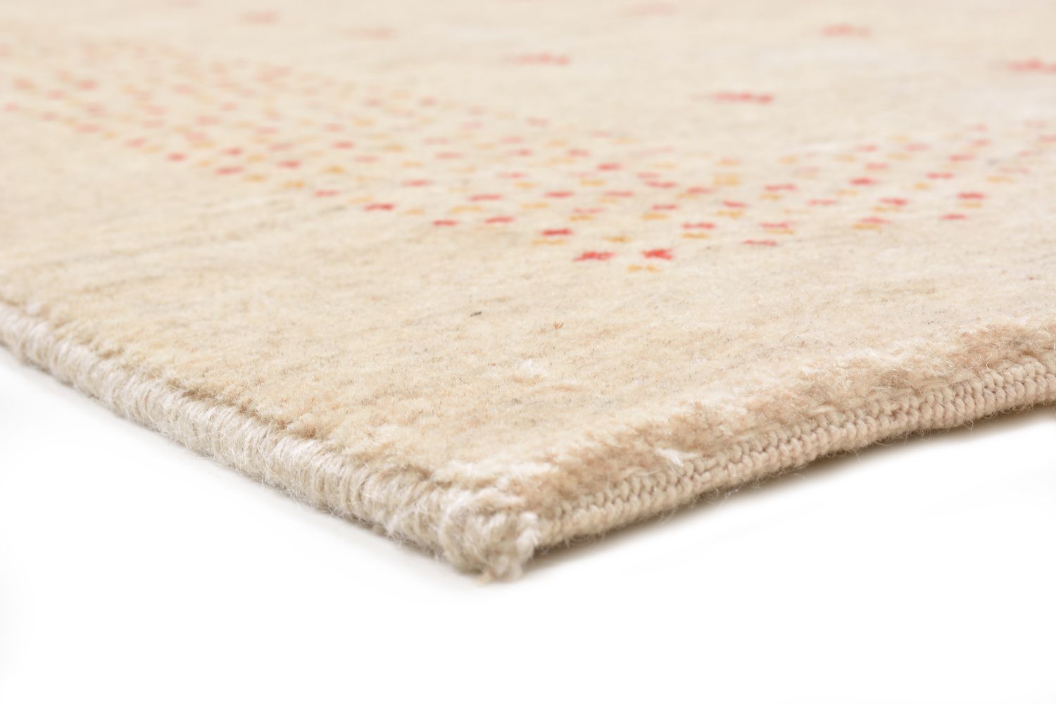 Gabbeh Teppich - Loribaft Perser 197 x 84 cm - natur