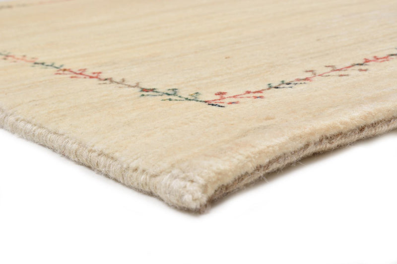Gabbeh Teppich - Loribaft Perser 93 x 64 cm - natur
