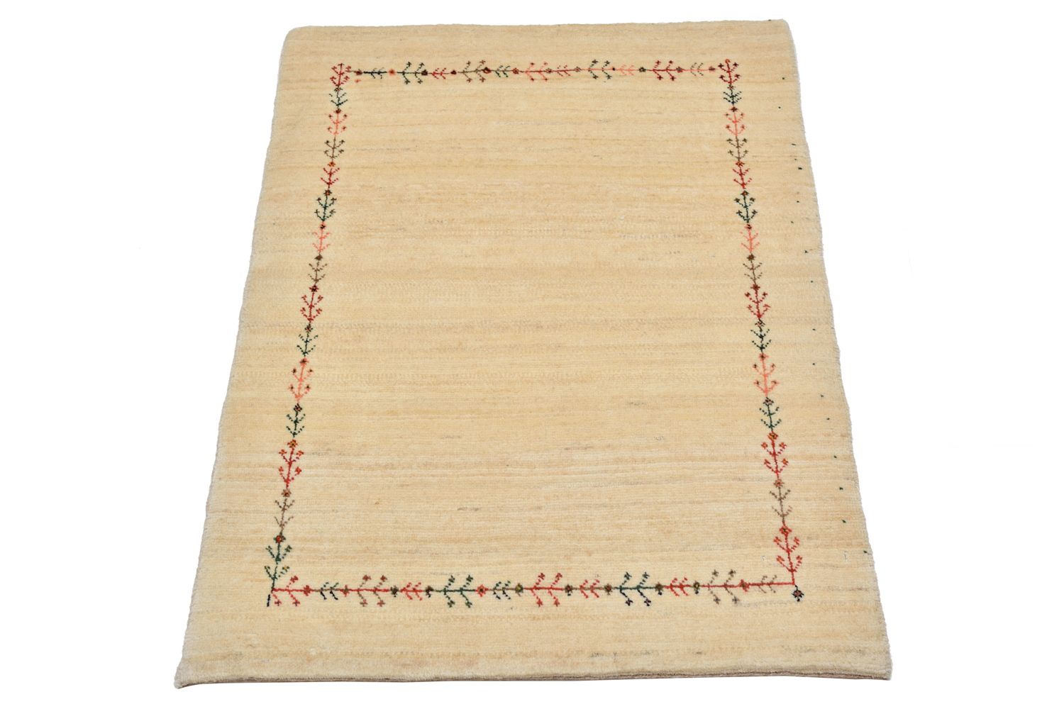 Gabbeh Teppich - Loribaft Perser 93 x 64 cm - natur