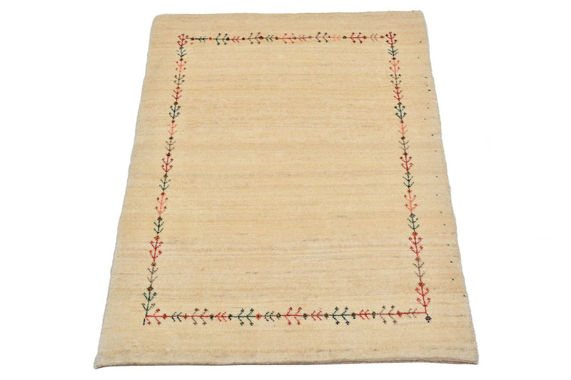Gabbeh Teppich - Loribaft Perser 93 x 64 cm - natur