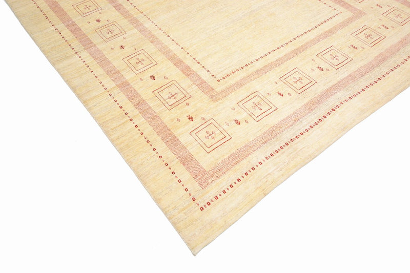 Gabbeh Teppich - Loribaft Perser 417 x 309 cm - beige