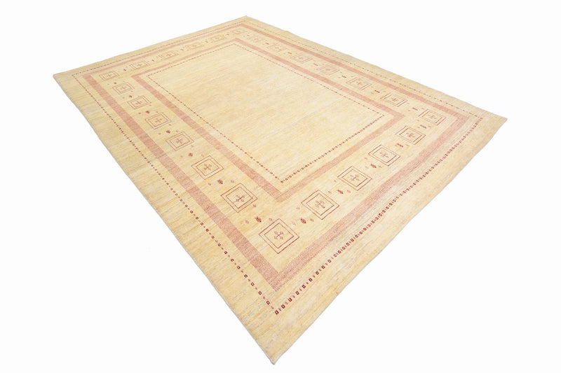Gabbeh Teppich - Loribaft Perser 417 x 309 cm - beige