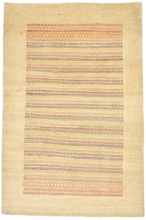 Gabbeh Teppich - Loribaft Perser 302 x 201 cm - natur
