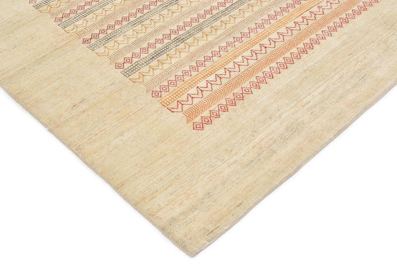 Gabbeh Teppich - Loribaft Perser 302 x 201 cm - natur