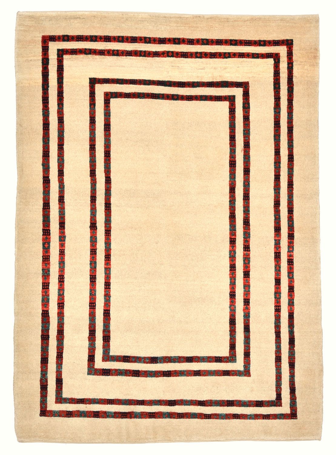 Gabbeh Teppich - Loribaft Perser 179 x 127 cm - beige