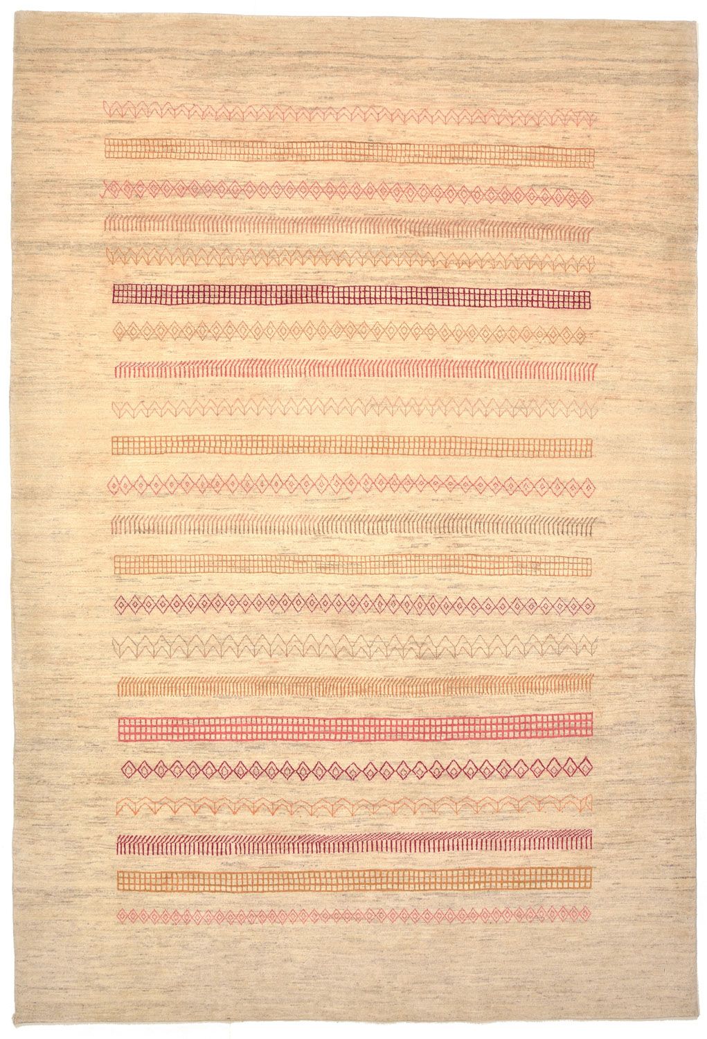 Gabbeh Teppich - Loribaft Perser 301 x 205 cm - sand