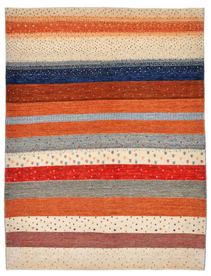 Gabbeh Teppich - Loribaft Perser 213 x 160 cm - mehrfarbig