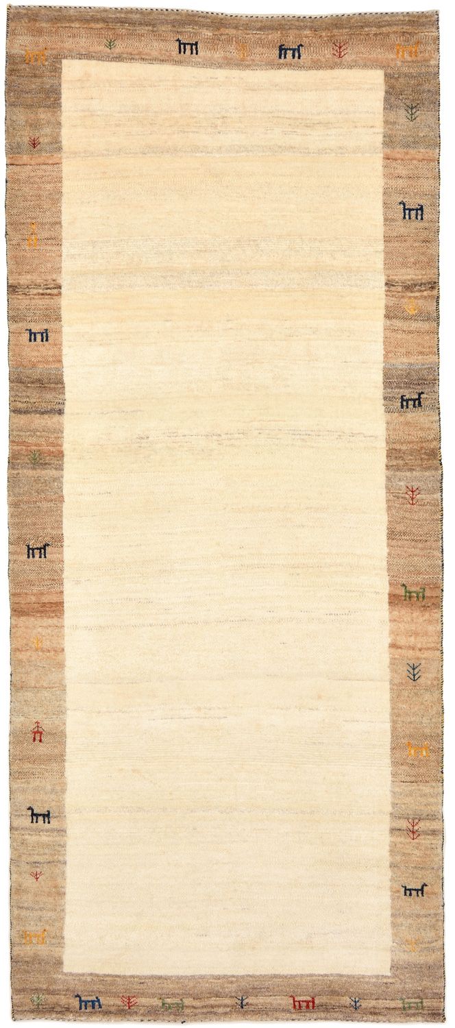 Gabbeh Teppich - Loribaft Perser 205 x 87 cm - sand