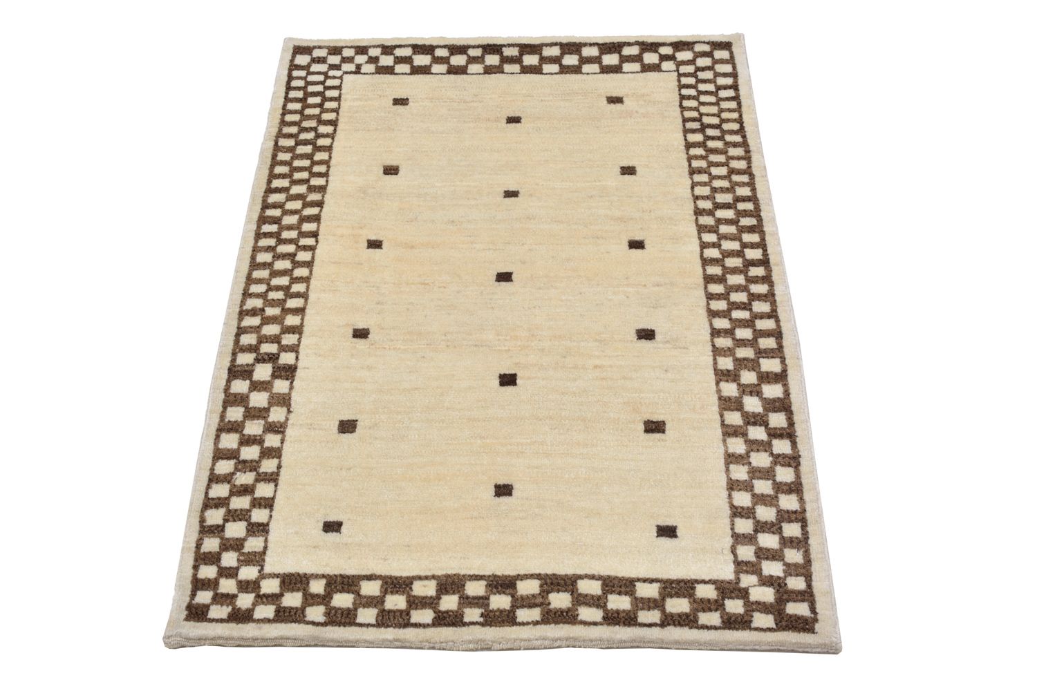 Gabbeh Teppich - Loribaft Perser 108 x 71 cm - sand