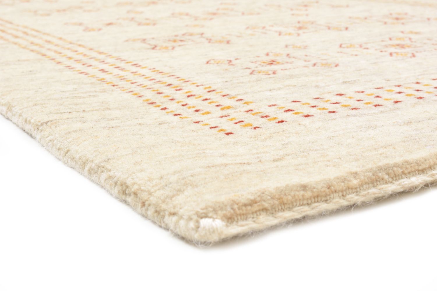 Gabbeh Teppich - Loribaft Perser 195 x 79 cm - beige