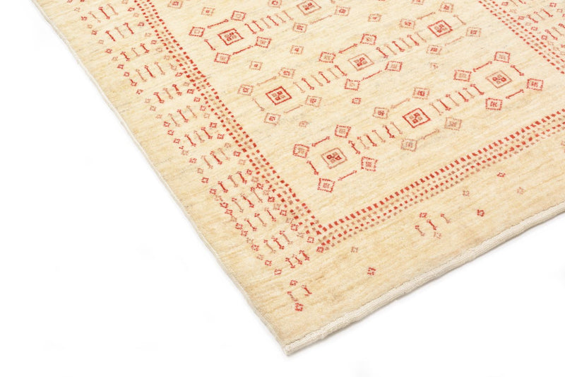 Gabbeh Teppich - Loribaft Perser 195 x 85 cm - beige