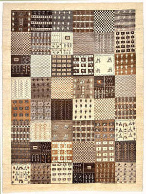 Gabbeh Teppich - Loribaft Perser 247 x 187 cm - braun