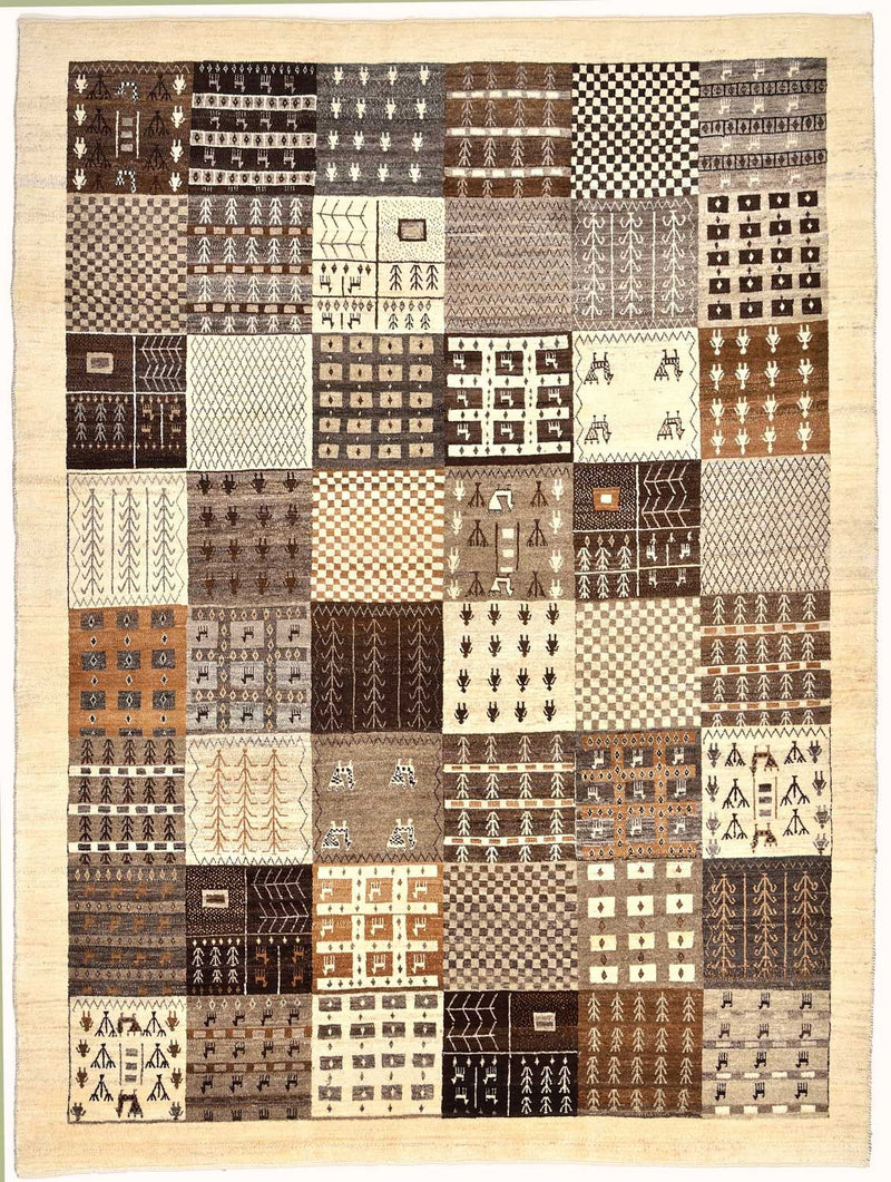 Gabbeh Teppich - Loribaft Perser 247 x 187 cm - braun