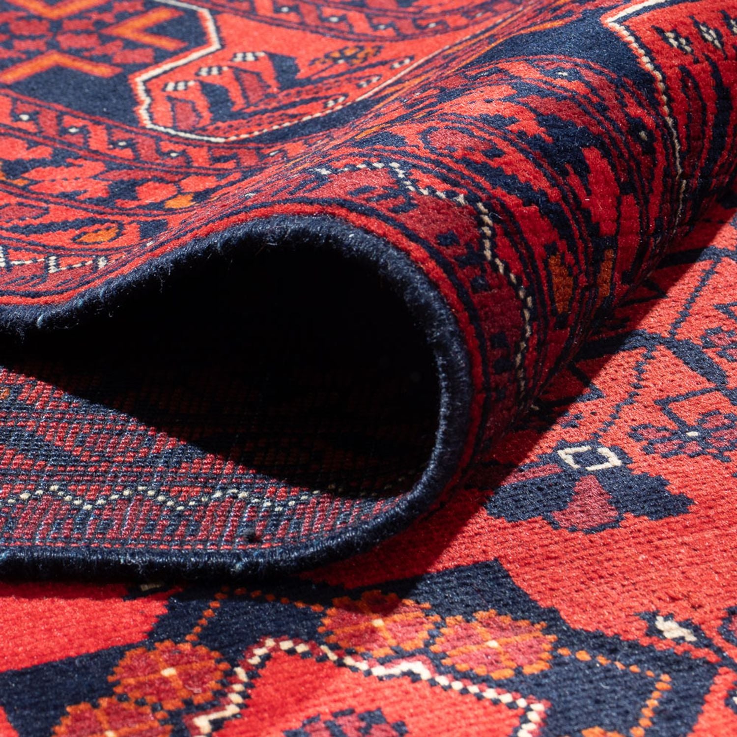 Afghan Teppich - Kunduz - 394 x 299 cm - rot