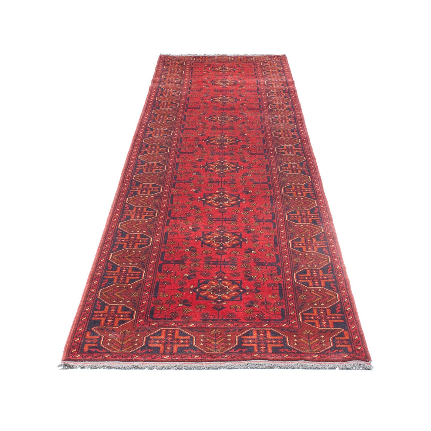 Läufer Afghan - Kunduz - 395 x 80 cm - rot