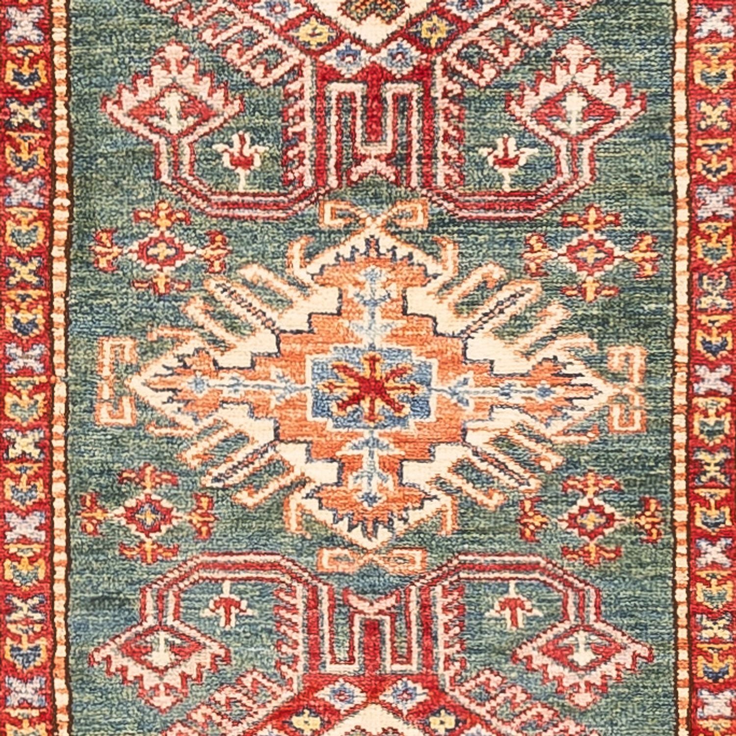 Läufer Ziegler - Kazak - 298 x 81 cm - grün