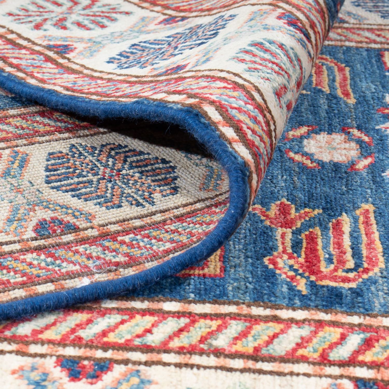 Läufer Ziegler - Kazak - 299 x 84 cm - blau