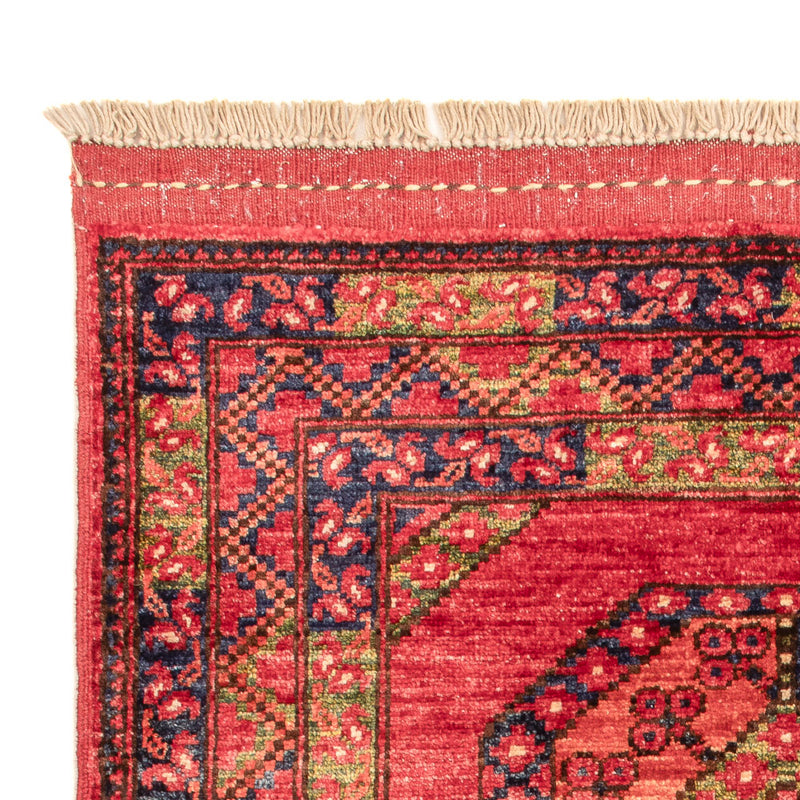 Afghan Teppich - 115 x 84 cm - rot