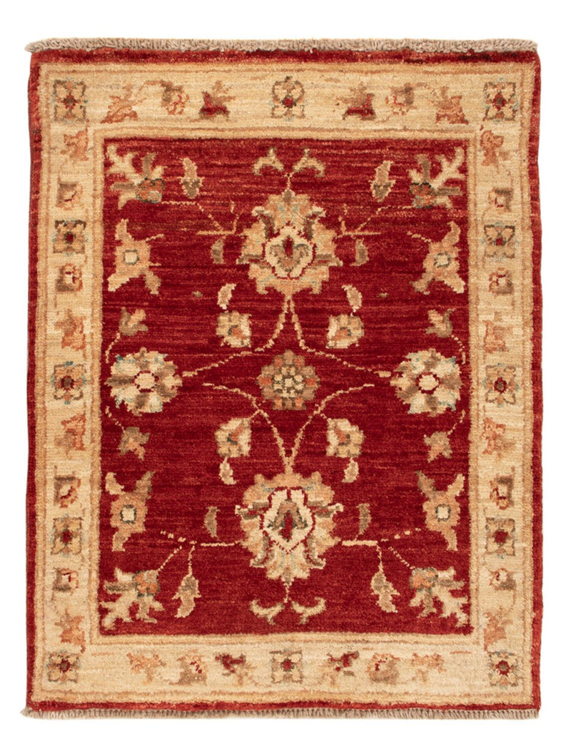 Ziegler Teppich - 70 x 54 cm - bordeauxrot