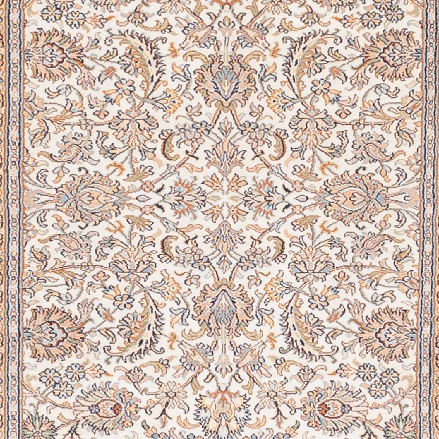 Läufer Seiden - Kaschmir Seide - 447 x 98 cm - creme