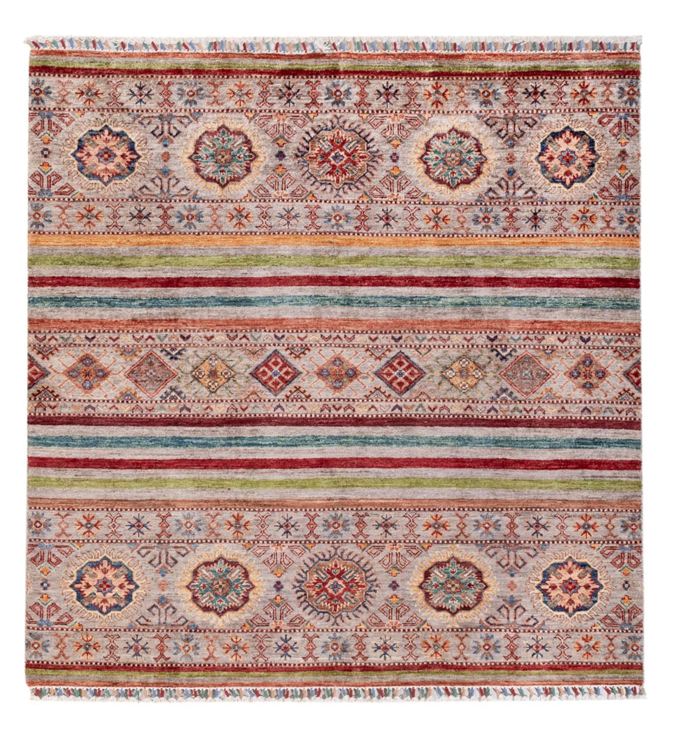 Ziegler Teppich - Shal quadratisch  - 152 x 151 cm - mehrfarbig