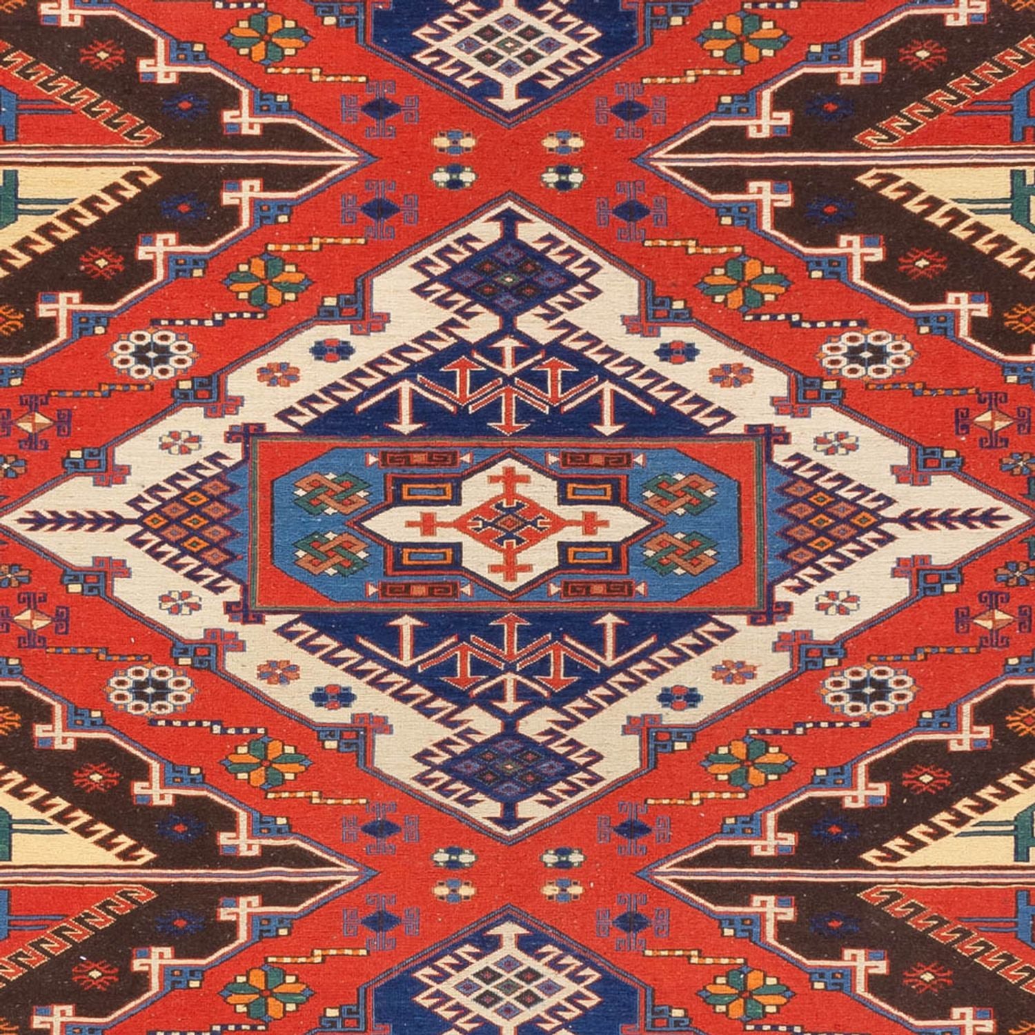 Kelim Teppich - Oriental - Soumak - 272 x 204 cm - rost